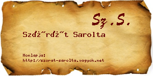 Szórát Sarolta névjegykártya